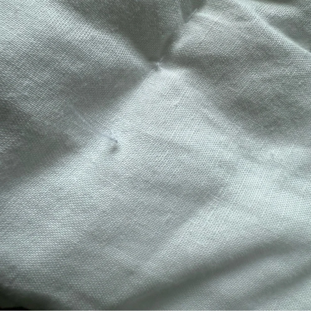 Pottery Barn Cal King White Linen Cotton Comforter